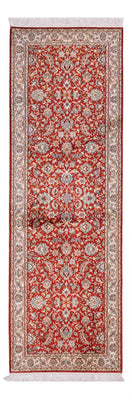 Tapis de couloir Tapis en soie - Soie du Cachemire - 241 x 76 cm - rouge