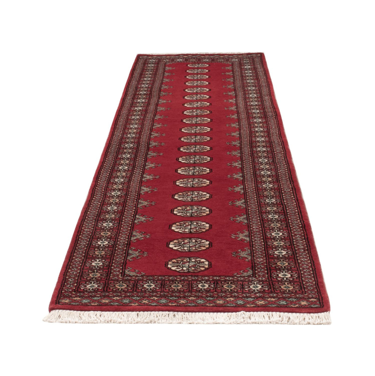 Tapis de couloir Tapis Pakistani - 304 x 77 cm - rouge