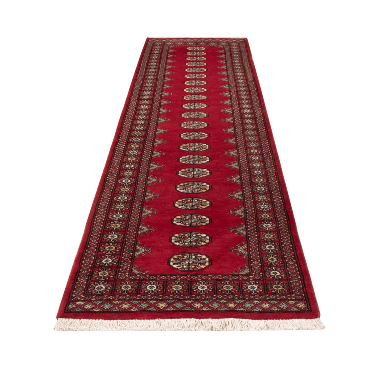 Tapis de couloir Tapis Pakistani - 307 x 77 cm - rouge