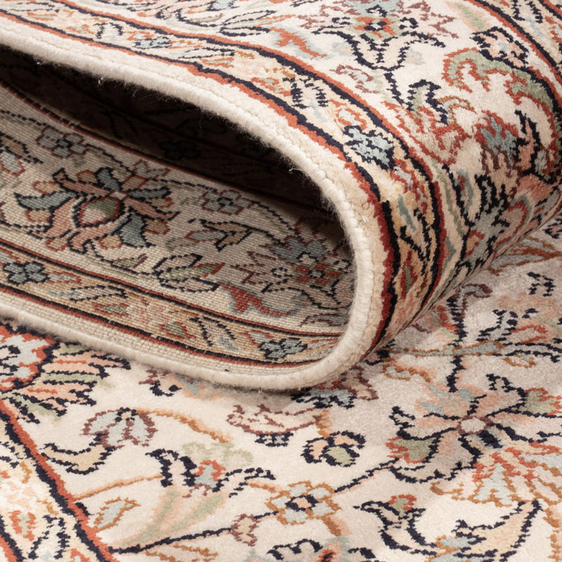 Tapis de couloir Tapis en soie - Soie du Cachemire - 307 x 77 cm - beige