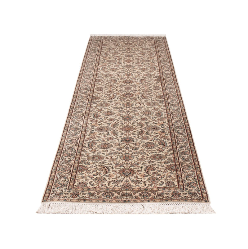 Tapis de couloir Tapis en soie - Soie du Cachemire - 307 x 77 cm - beige
