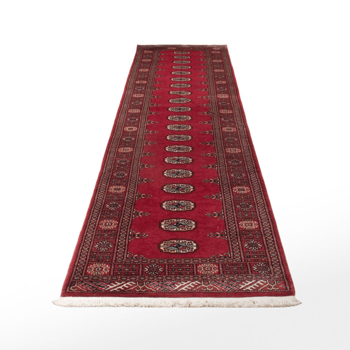 Tapis de couloir Tapis Pakistani - 343 x 77 cm - rouge