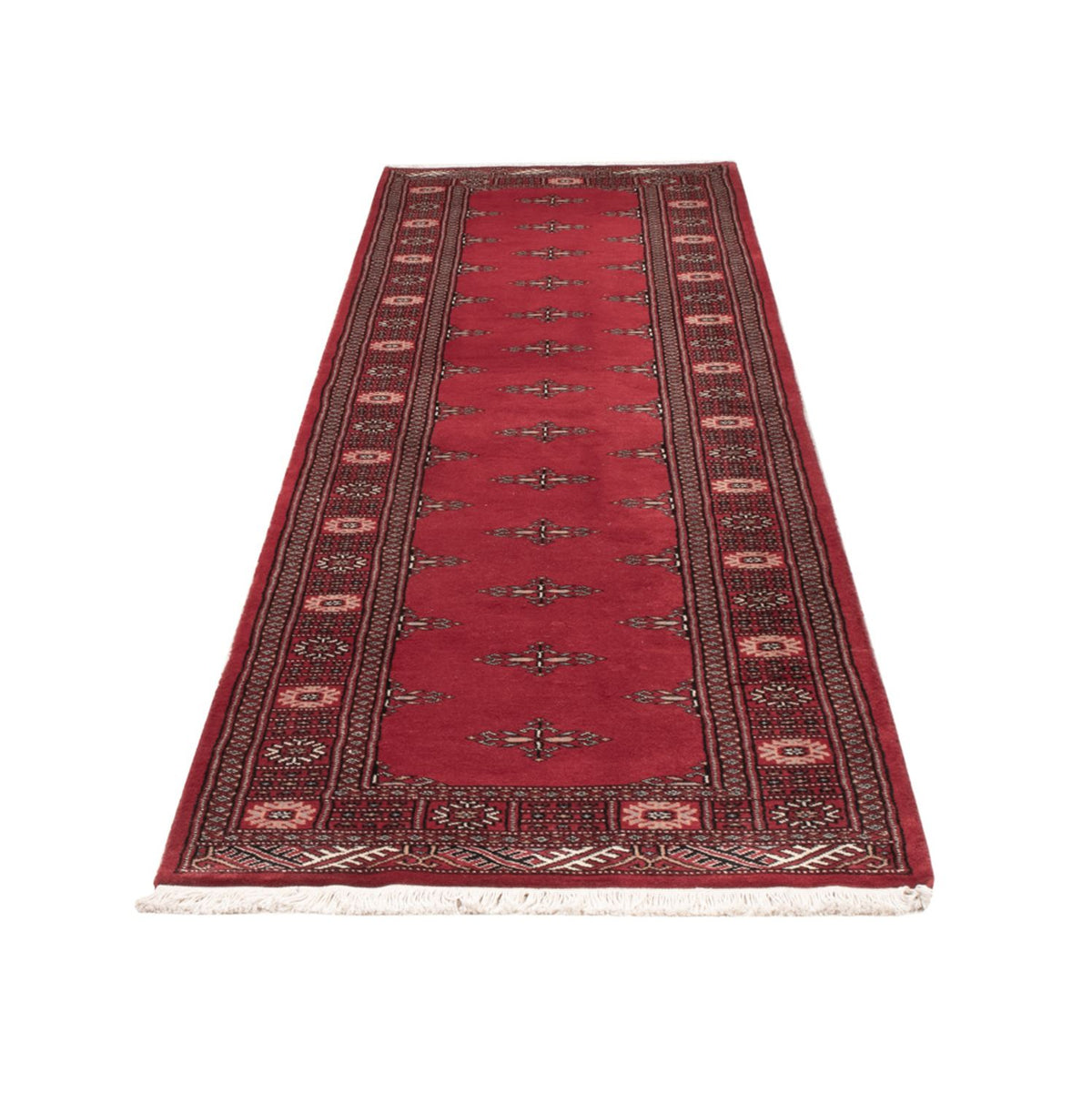 Tapis de couloir Tapis Pakistani - 303 x 79 cm - rouge