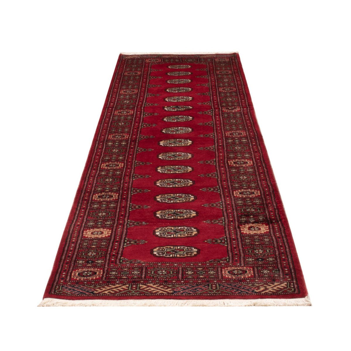Tapis de couloir Tapis Pakistani - 297 x 79 cm - rouge