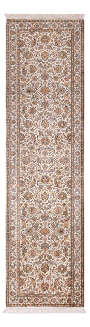 Tapis de couloir Tapis en soie - Soie du Cachemire - 308 x 80 cm - beige