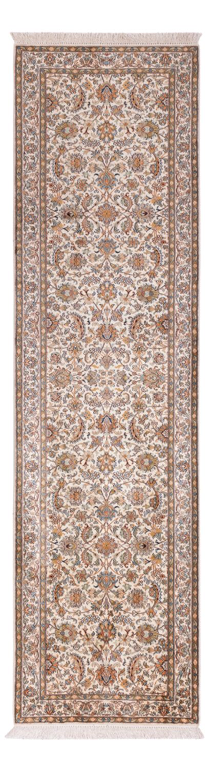 Tapis de couloir Tapis en soie - Soie du Cachemire - 308 x 80 cm - beige