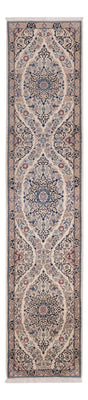 Tapis de couloir Tapis persan - Nain - 293 x 60 cm - beige foncé