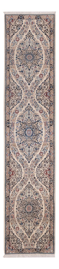 Tapis de couloir Tapis persan - Nain - 293 x 60 cm - beige foncé