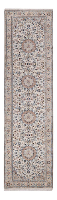 Tapis de couloir Tapis oriental - Nain - Indus - 307 x 80 cm - beige