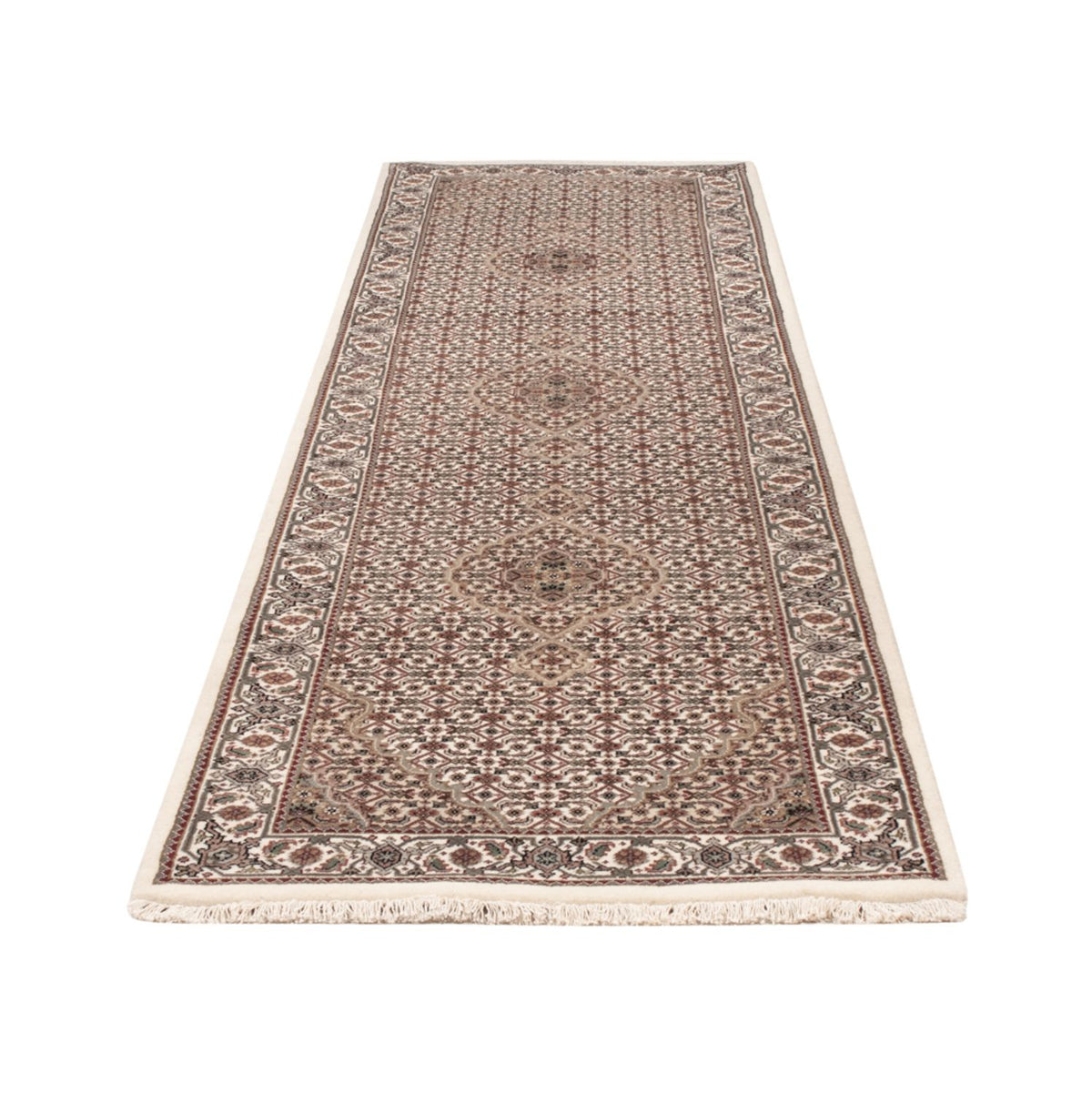 Tapis de couloir Tapis oriental - Tabriz - 315 x 84 cm - beige foncé