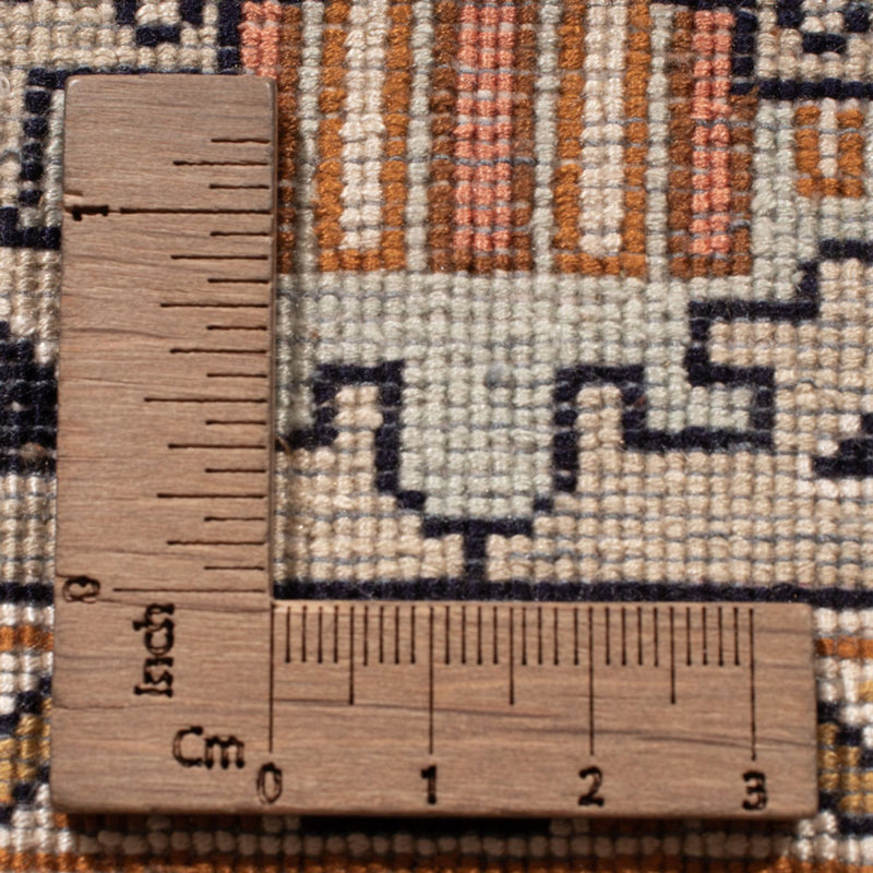 Tapis de couloir Tapis en soie - Soie du Cachemire - 280 x 77 cm - beige foncé