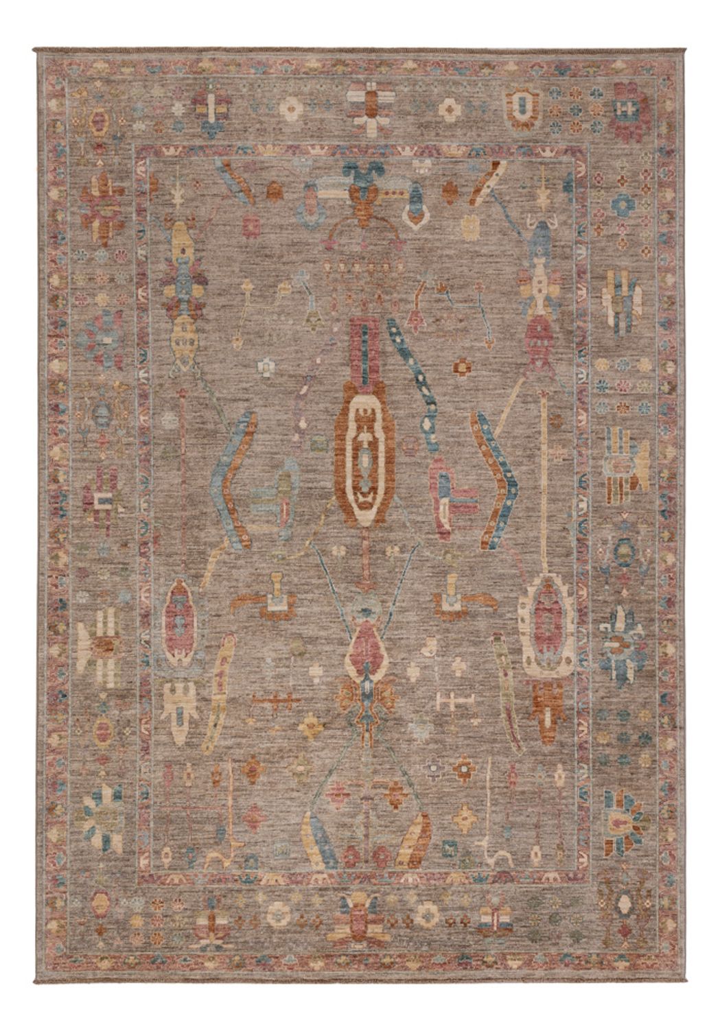 Tapis Ziegler - Usak - 301 x 204 cm - beige foncé
