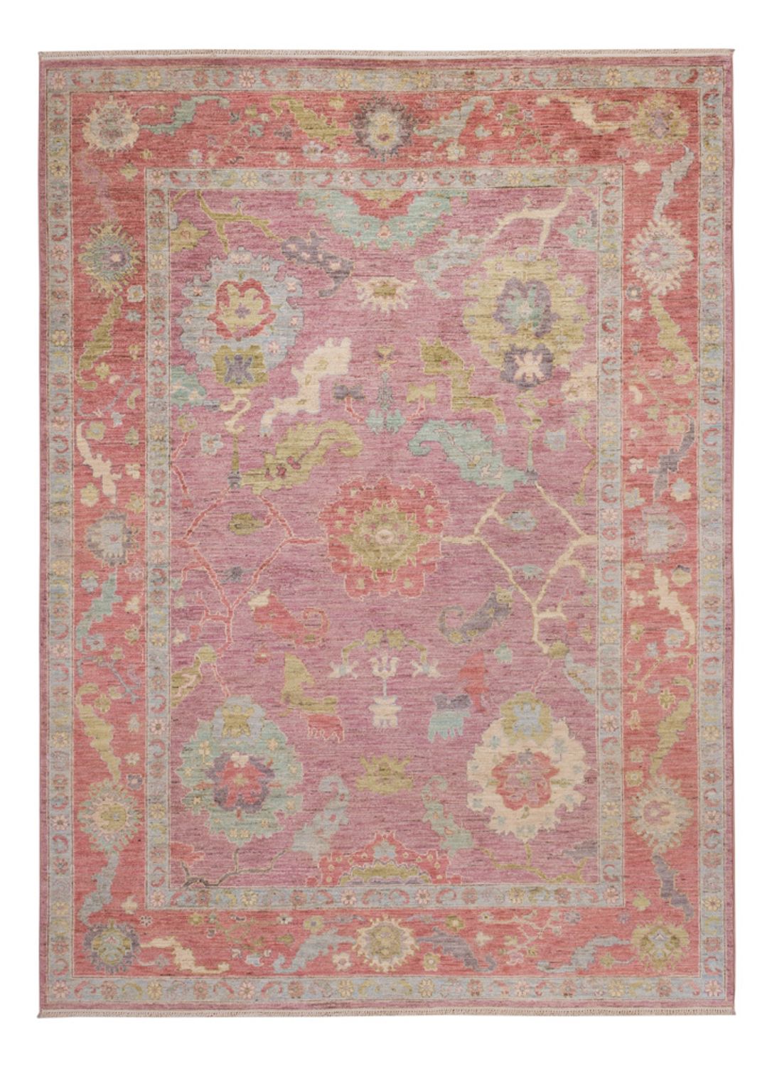 Tapis Ziegler - Usak - 241 x 170 cm - rouge clair