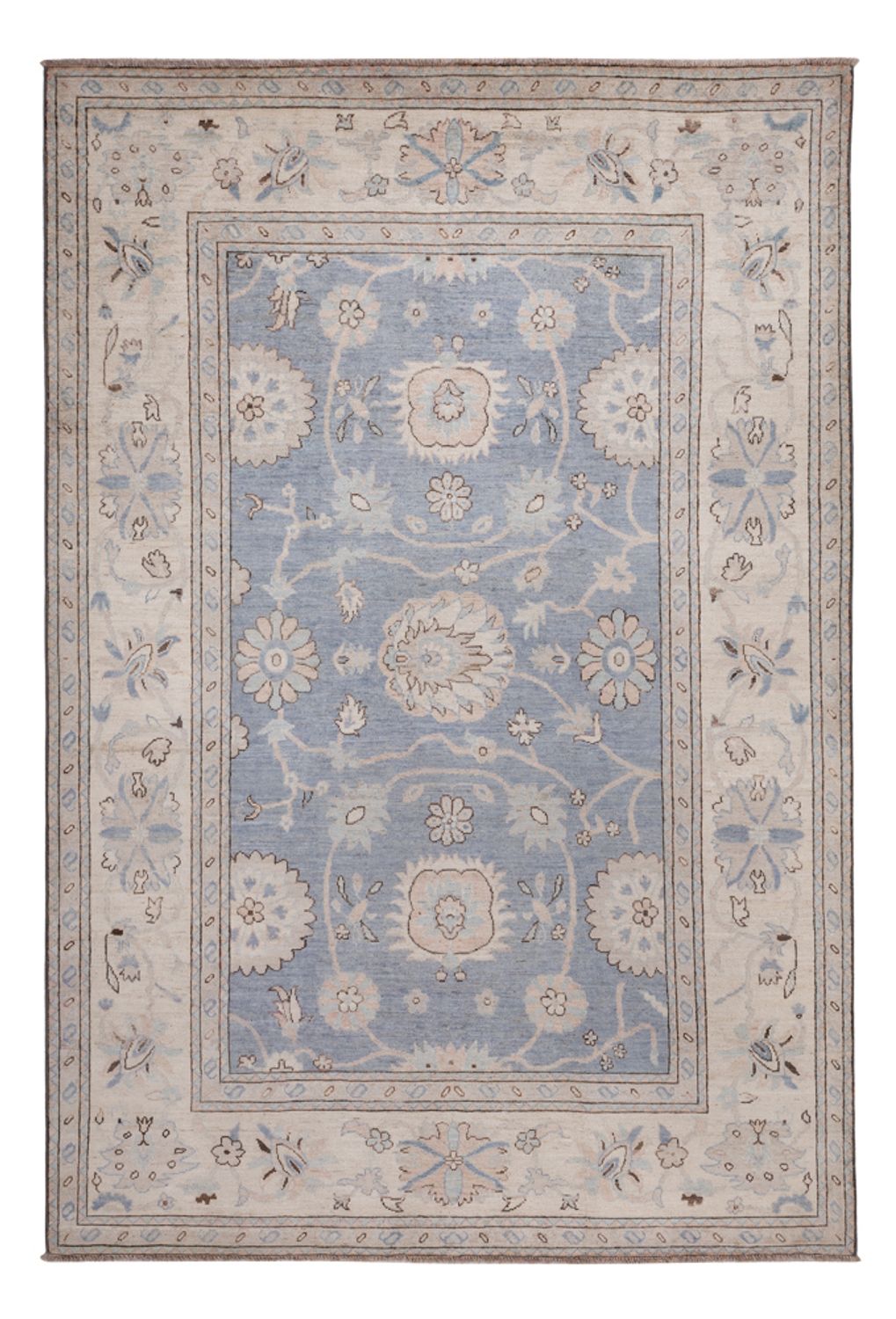 Tapis Ziegler - Usak - 301 x 206 cm - bleu clair