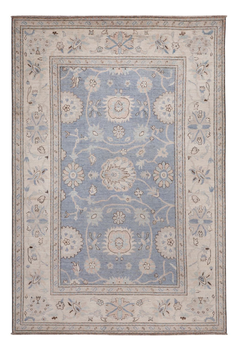 Tapis Ziegler - Usak - 301 x 206 cm - bleu clair