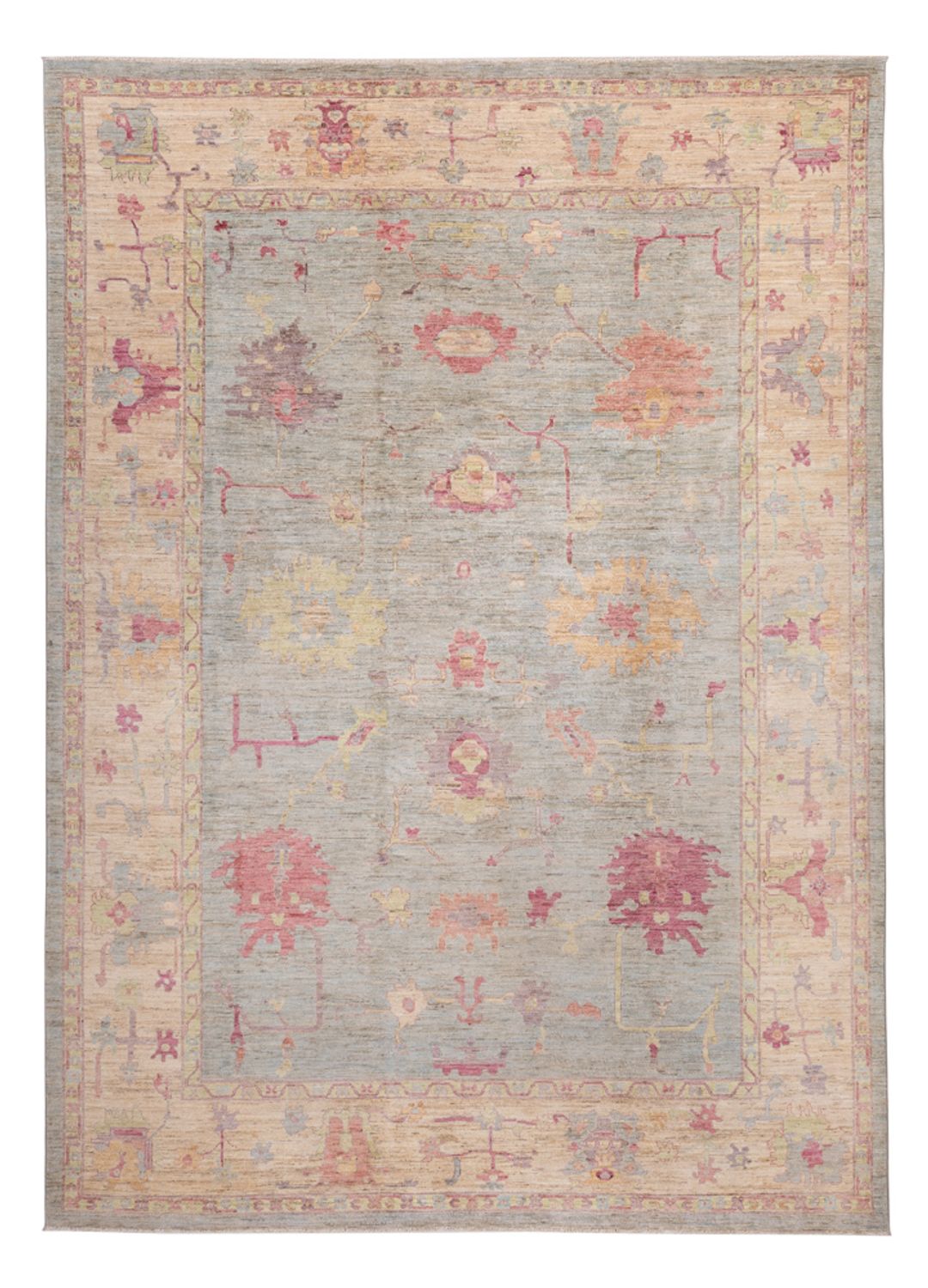 Tapis Ziegler - Usak - 366 x 264 cm - bleu clair