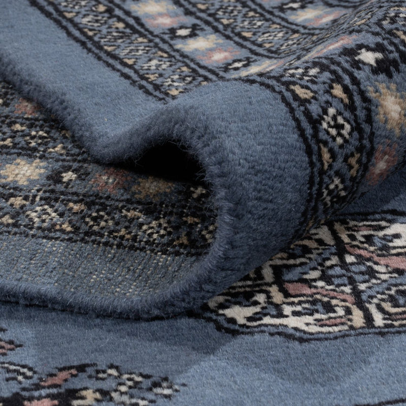 Tapis afghan - Boukhara - 344 x 248 cm - bleu