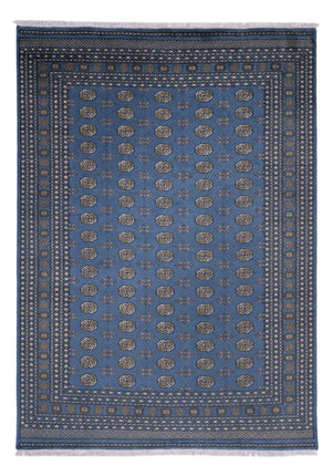 Tapis afghan - Boukhara - 341 x 240 cm - bleu
