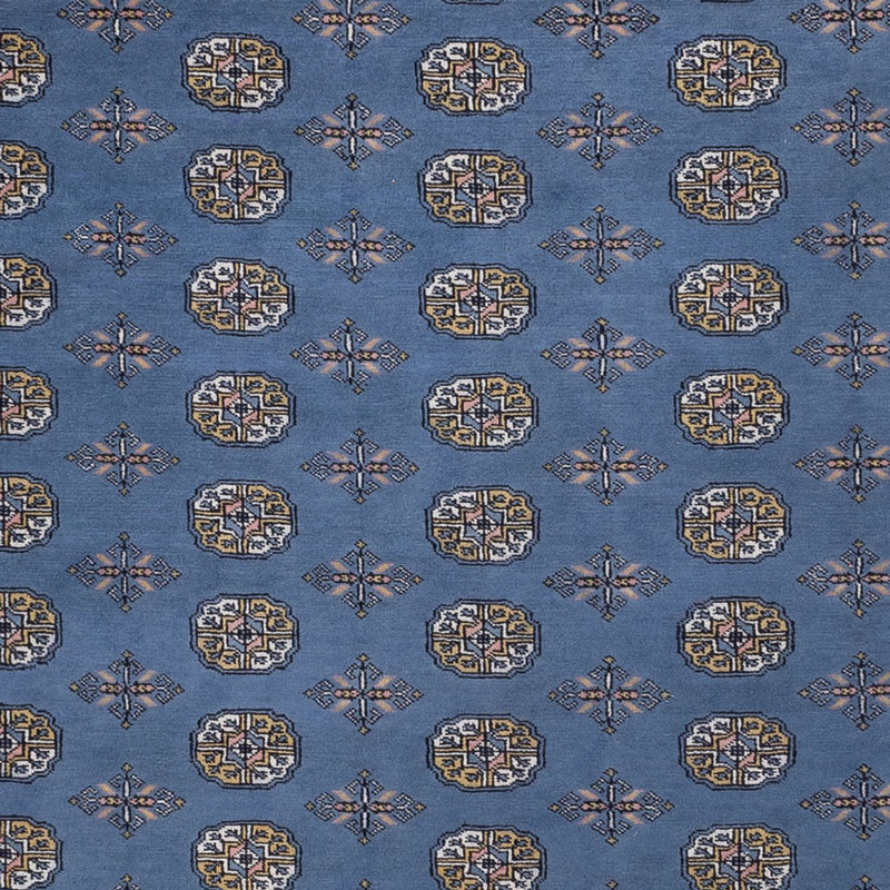 Tapis afghan - Boukhara - 341 x 240 cm - bleu