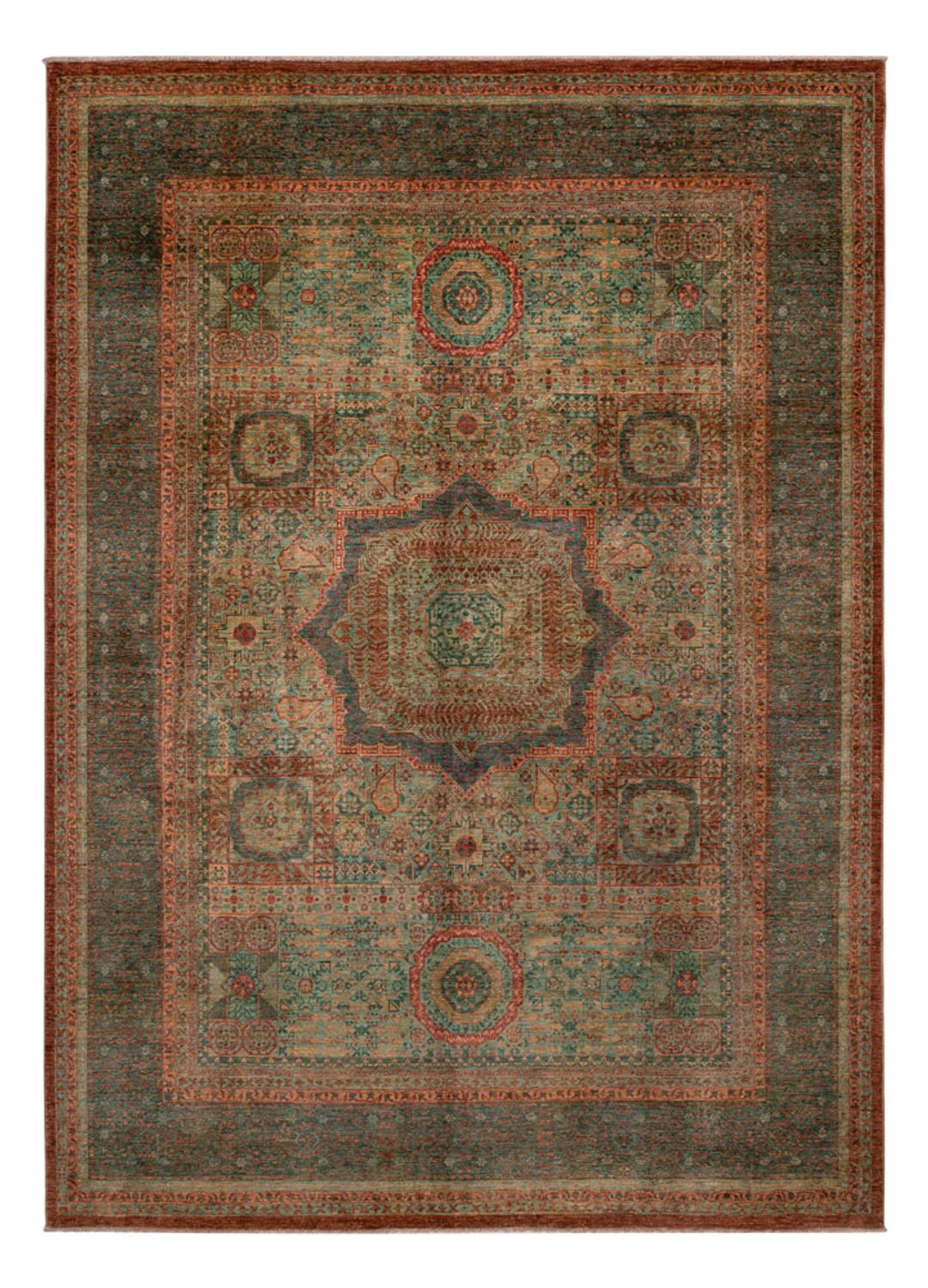 Tapis Ziegler - Ariana - 344 x 249 cm - vert foncé