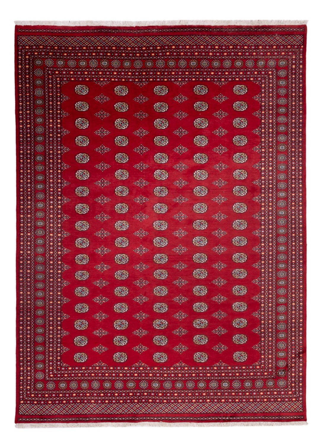 Tapis afghan - Boukhara - 380 x 277 cm - rouge