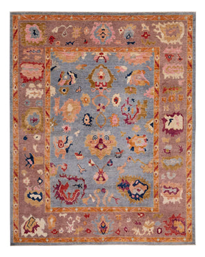 Tapis Ziegler - Usak - 357 x 290 cm - bleu clair