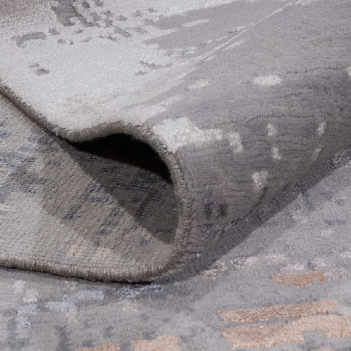 Tapis design - 359 x 255 cm - gris clair