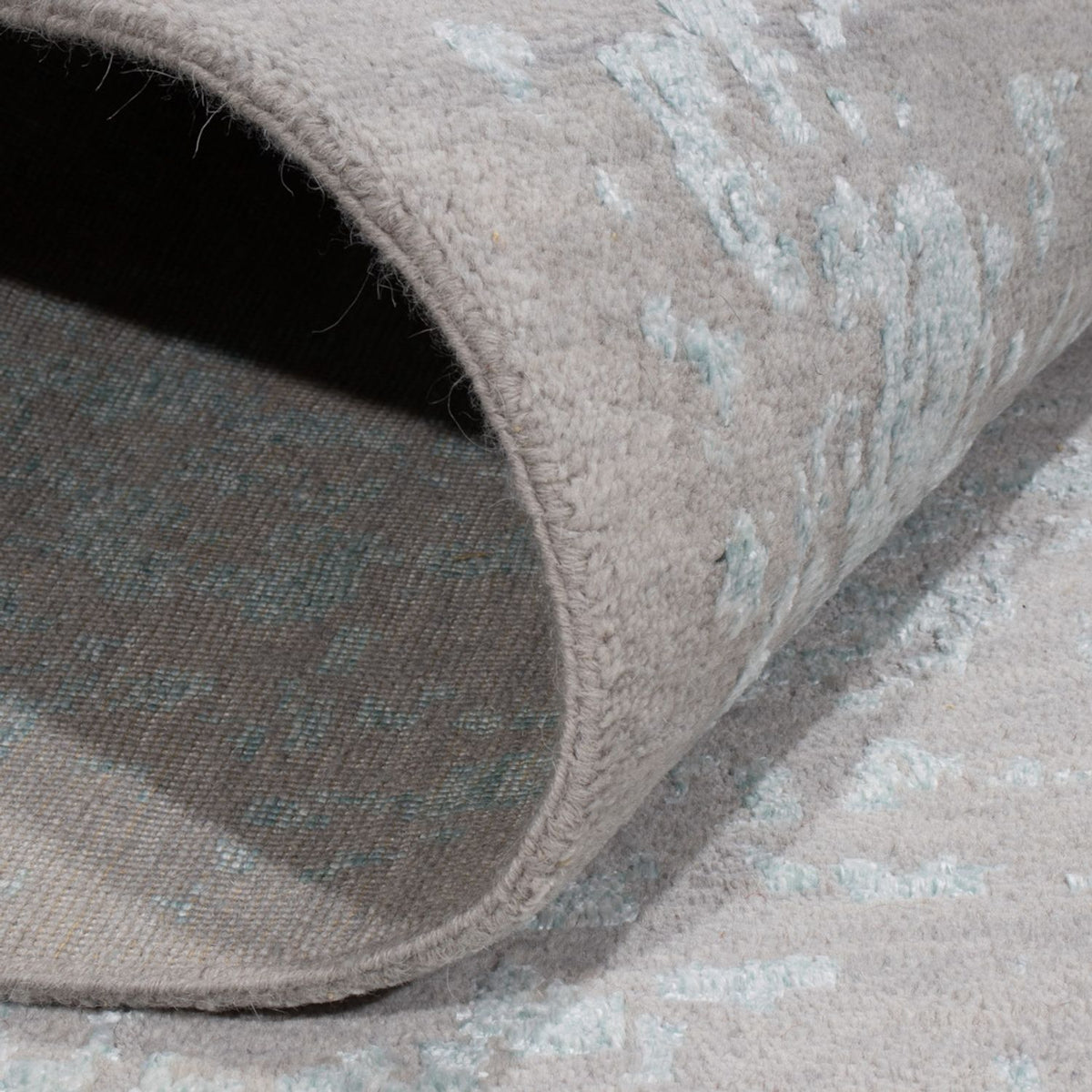 Tapis design - 367 x 275 cm - bleu clair