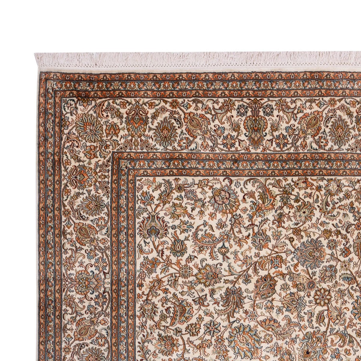 Tapis en soie - Soie du Cachemire - 349 x 247 cm - beige