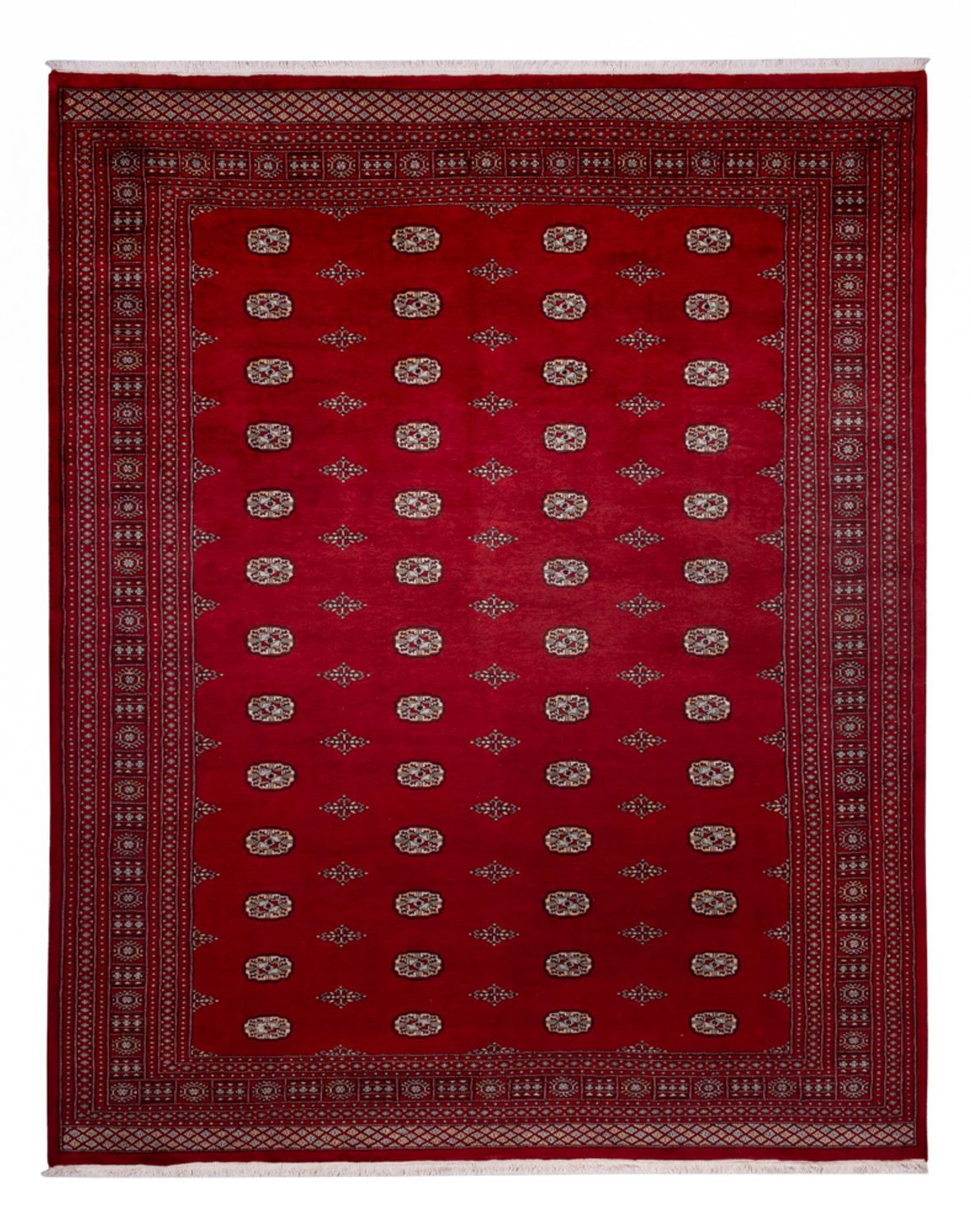 Tapis afghan - Boukhara - 364 x 283 cm - rouge