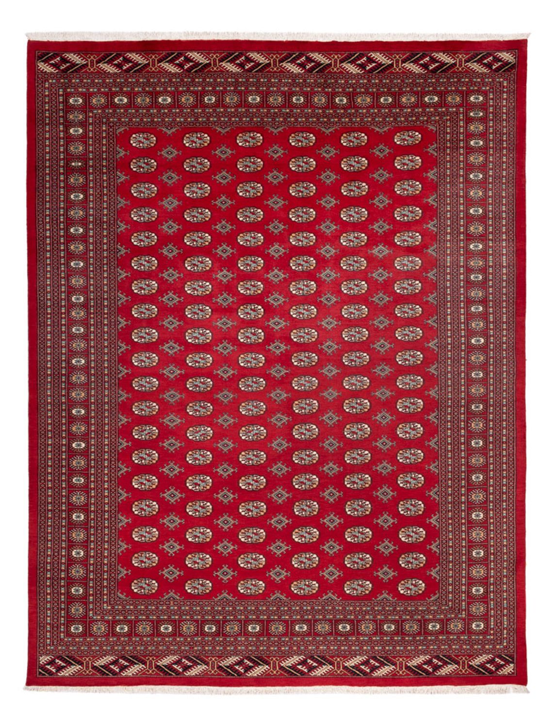 Tapis afghan - Boukhara - 354 x 275 cm - rouge