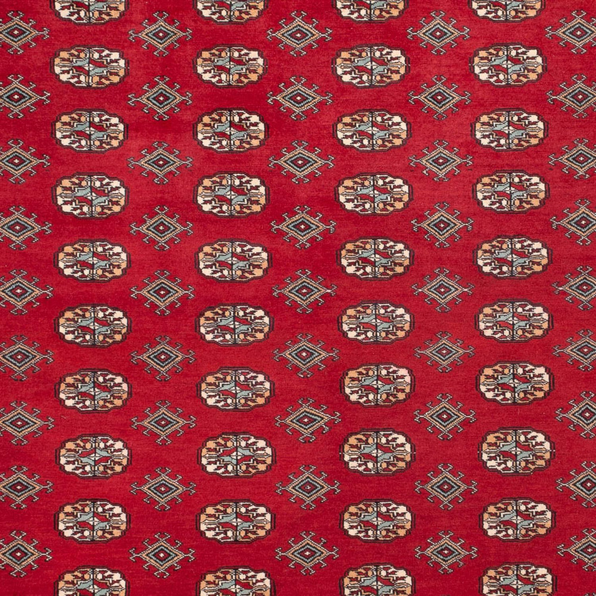 Tapis afghan - Boukhara - 354 x 275 cm - rouge