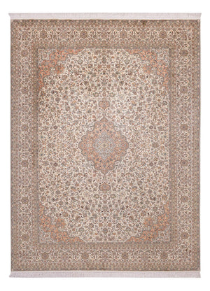 Tapis en soie - Soie du Cachemire - 329 x 244 cm - beige