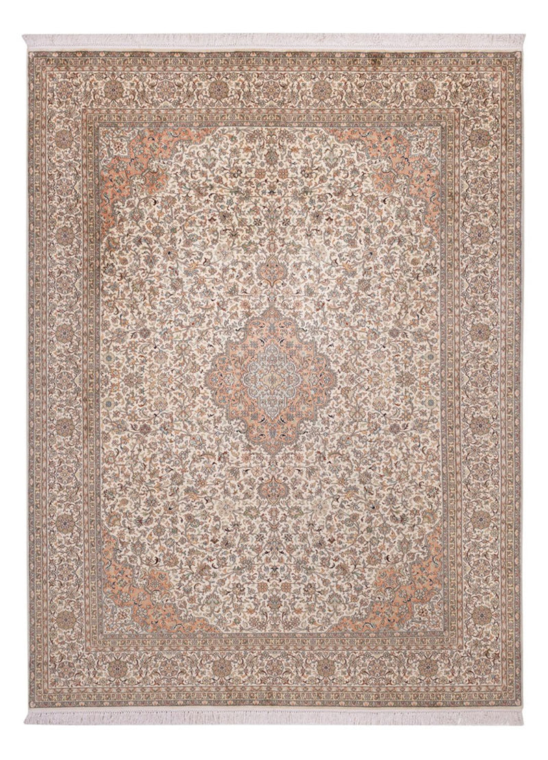 Tapis en soie - Soie du Cachemire - 329 x 244 cm - beige