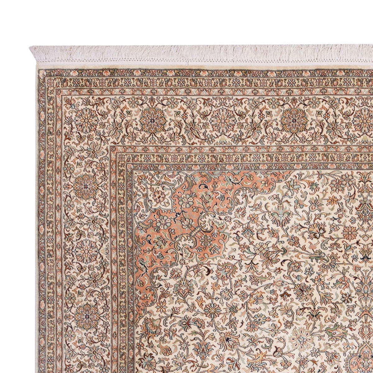 Tapis en soie - Soie du Cachemire - 329 x 244 cm - beige