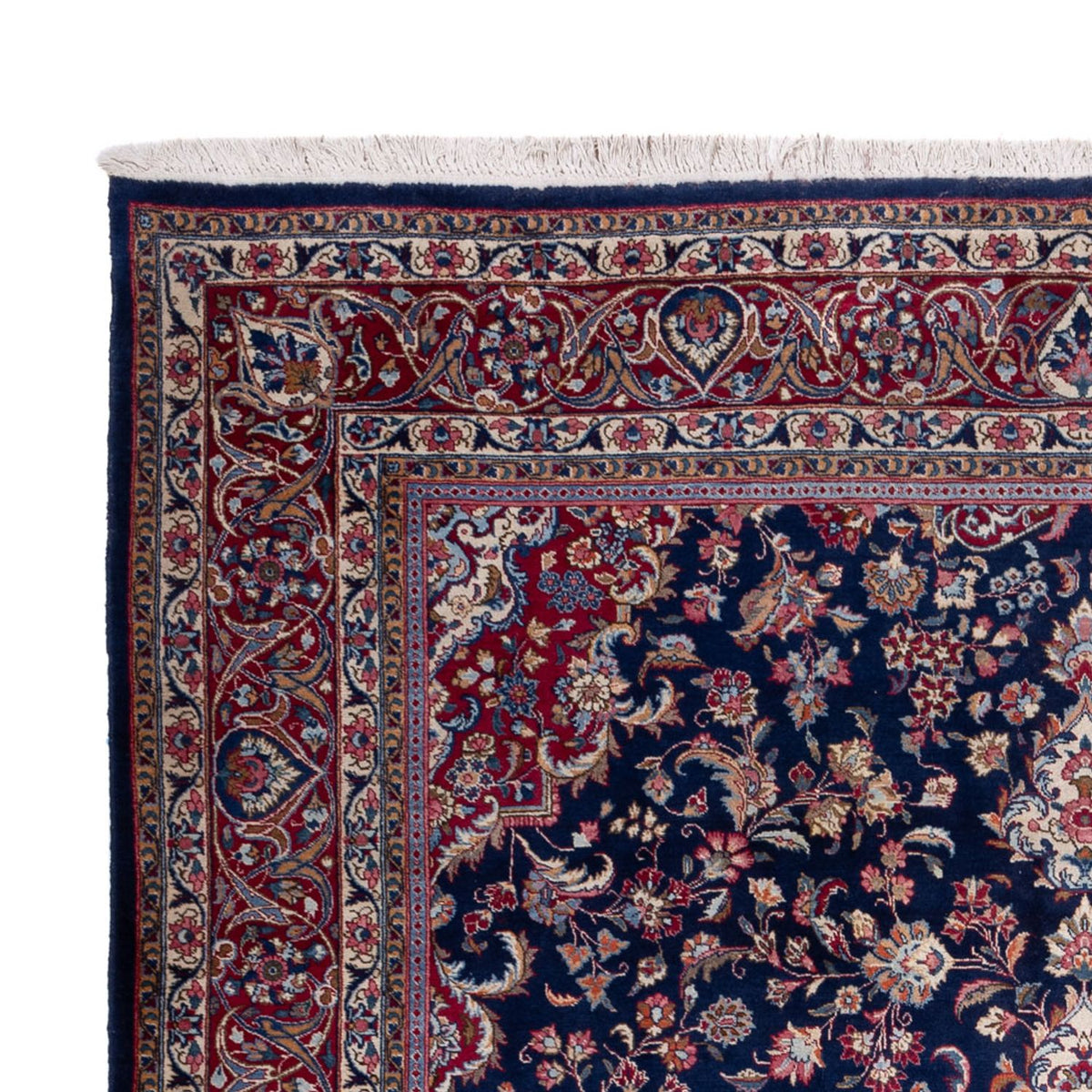 Tapis persan - Classique - 390 x 295 cm - bleu foncé