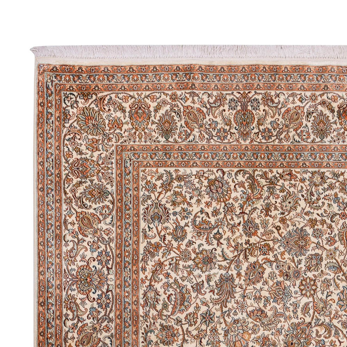 Tapis en soie - Soie du Cachemire - 358 x 249 cm - beige