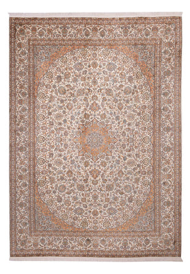 Tapis en soie - Soie du Cachemire - 347 x 247 cm - beige