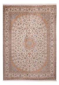 Tapis en soie - Soie du Cachemire - 347 x 247 cm - beige