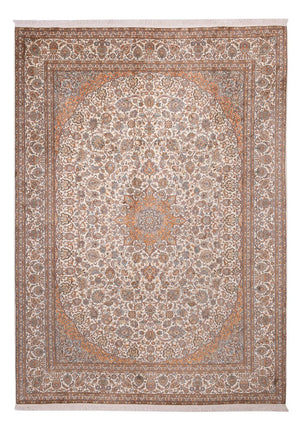 Tapis en soie - Soie du Cachemire - 347 x 247 cm - beige
