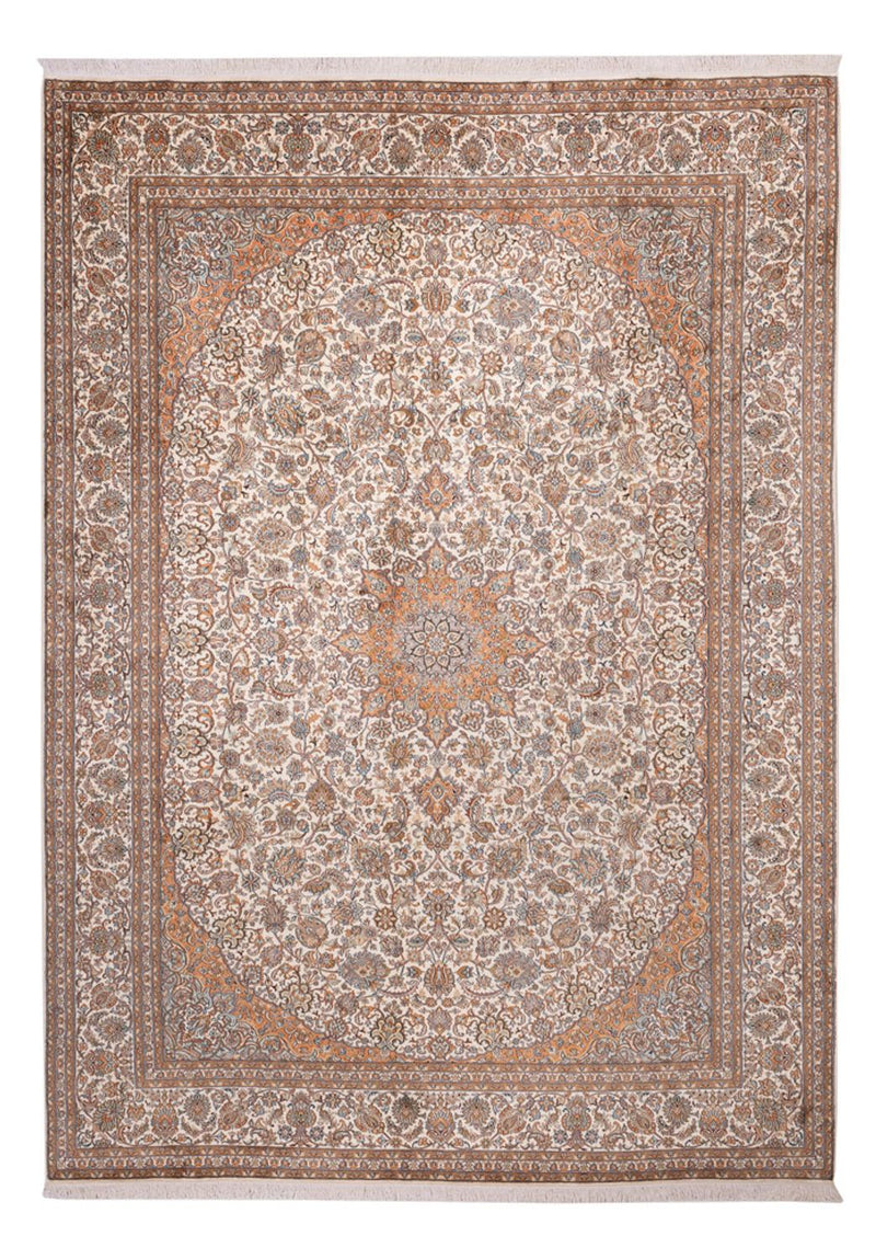 Tapis en soie - Soie du Cachemire - 347 x 247 cm - beige
