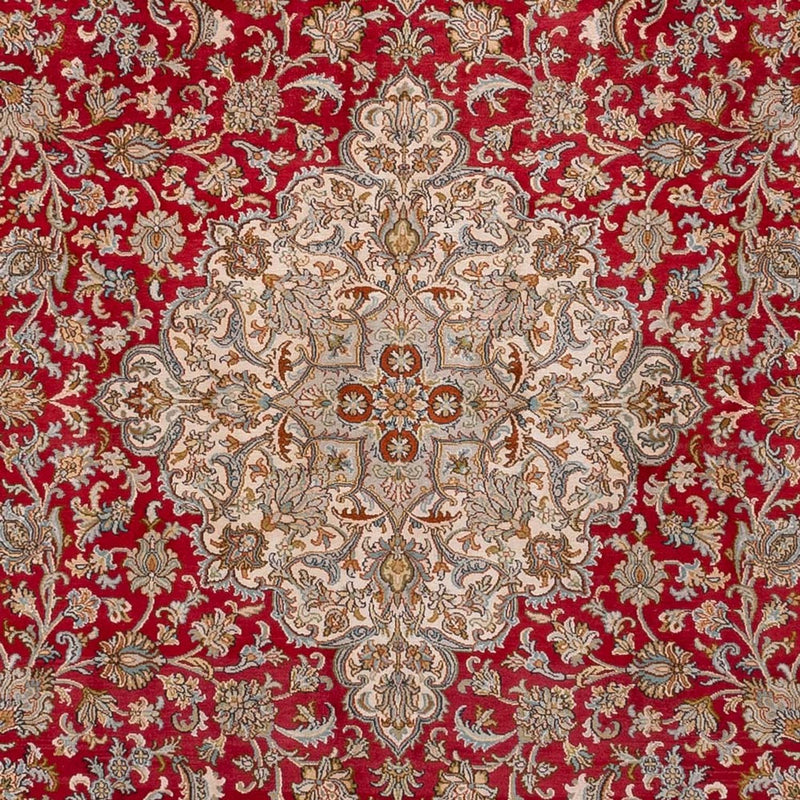 Tapis en soie - Soie du Cachemire - 339 x 244 cm - rouge