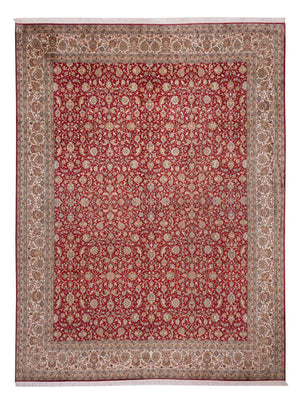 Tapis en soie - Soie du Cachemire - 369 x 279 cm - rouge