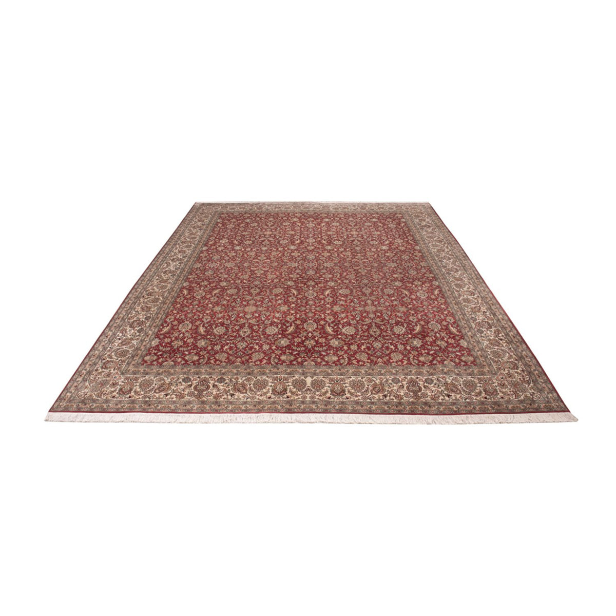 Tapis en soie - Soie du Cachemire - 369 x 279 cm - rouge