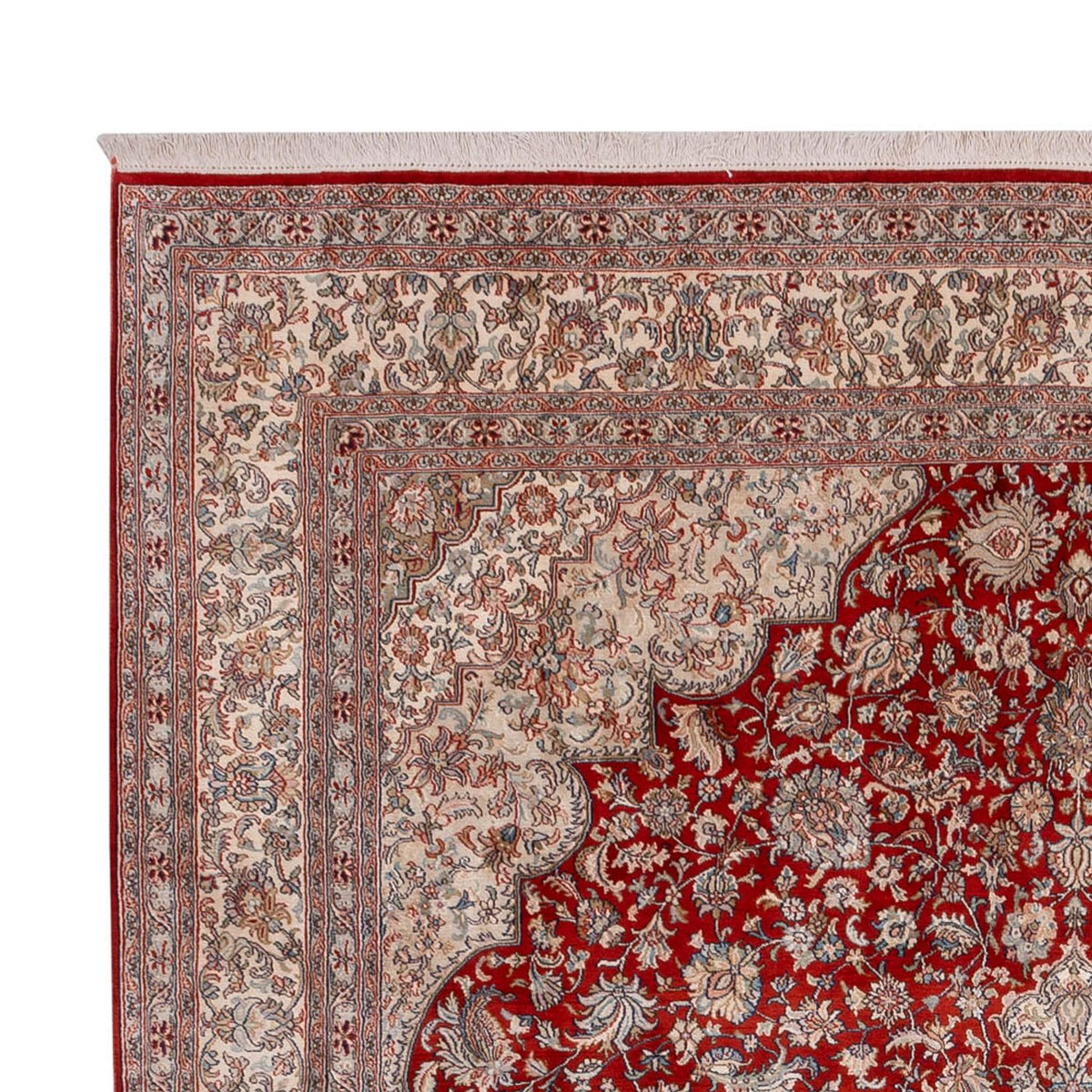 Tapis en soie - Soie du Cachemire - 332 x 245 cm - rouge