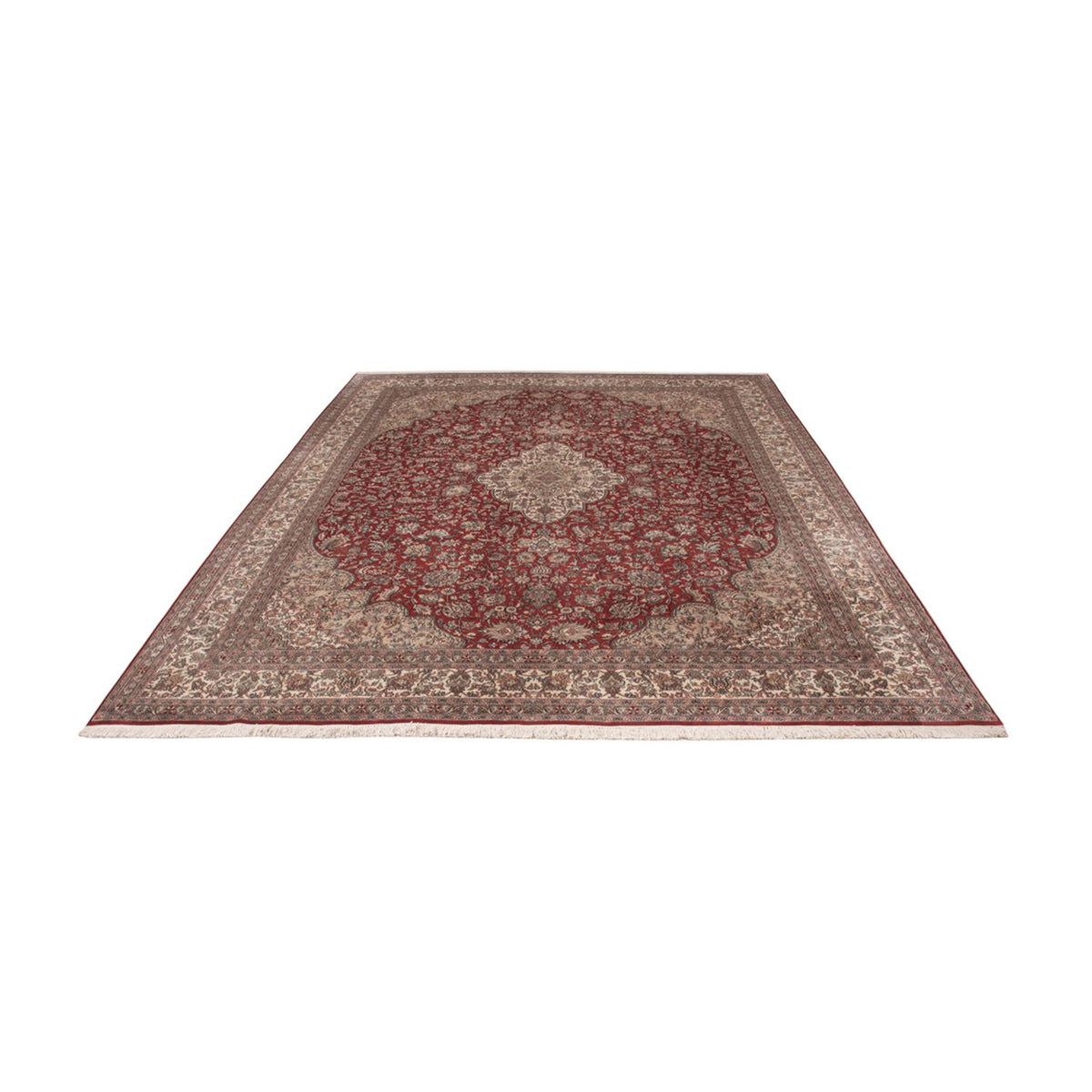 Tapis en soie - Soie du Cachemire - 332 x 245 cm - rouge