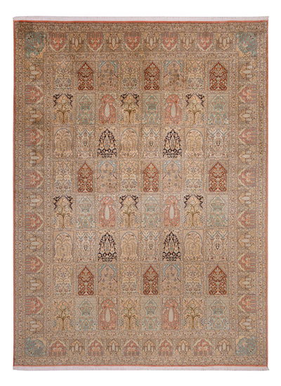 Tapis en soie du Cachemire Tapis 273x381cm - Tapis oriental