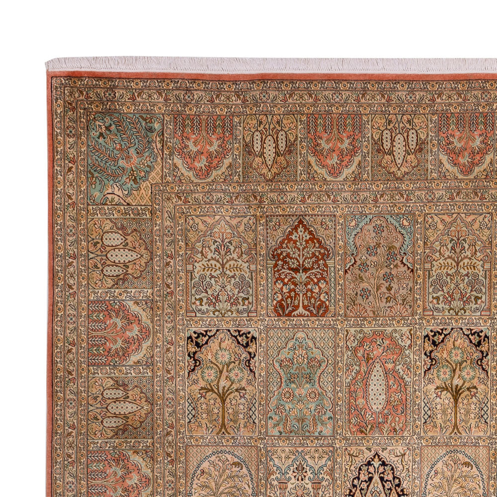 Tapis en soie du Cachemire Tapis 273x381cm - Tapis oriental