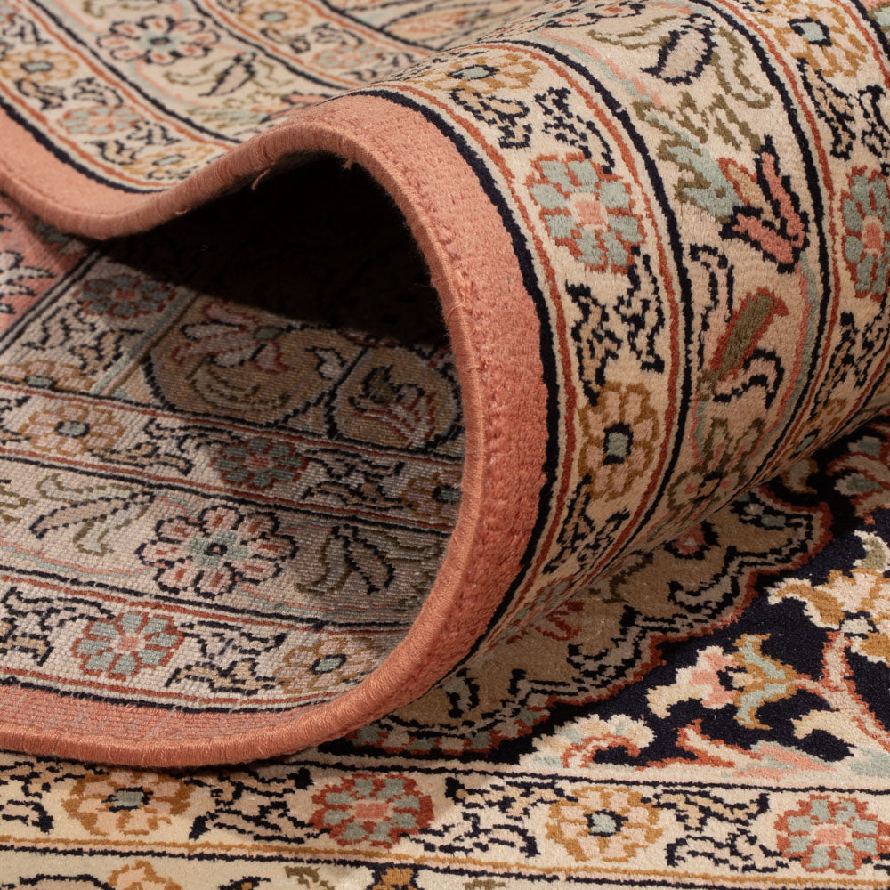 Seidenteppich - Kaschmir Seide - 381 x 273 cm - dunkelbeige