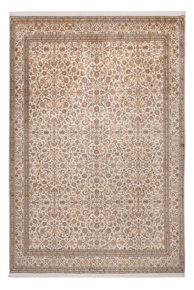 Seidenteppich - Kaschmir Seide - 356 x 245 cm - beige